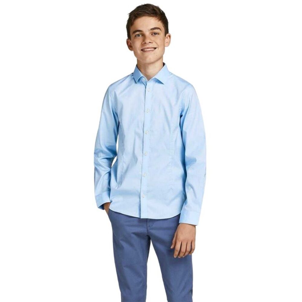 Jack And Jones Boys Parma Long-Sleeved Shirt / Cashmere Blue